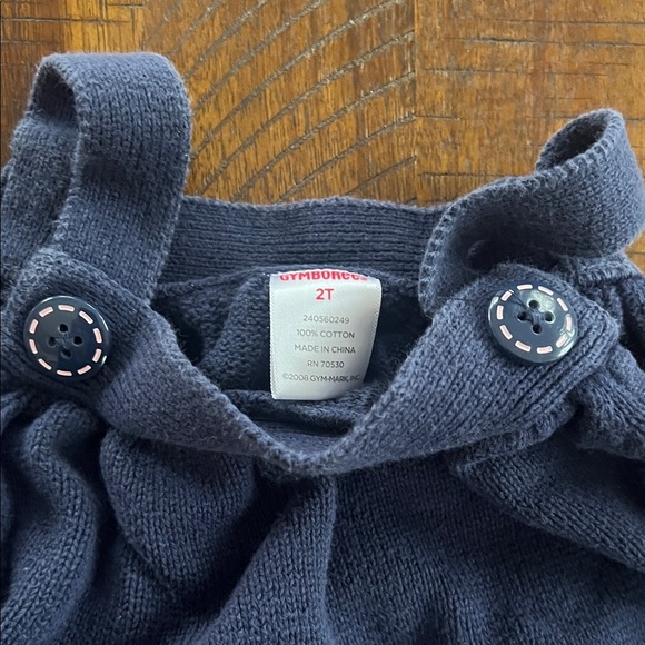 Great🎉 Condition GYMBOREE Striped and Navy Sweater Dresses Girls 2T - Picture 7 of 7